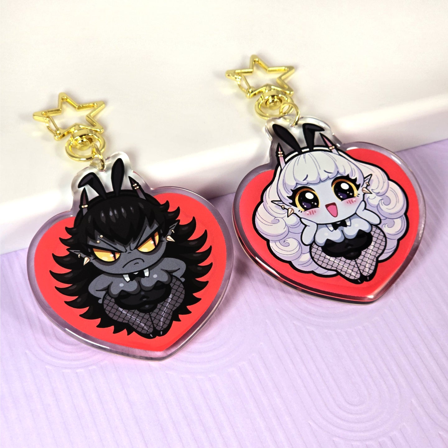 Acrylic Charm - Griselda & Bianca · Tsundere Love