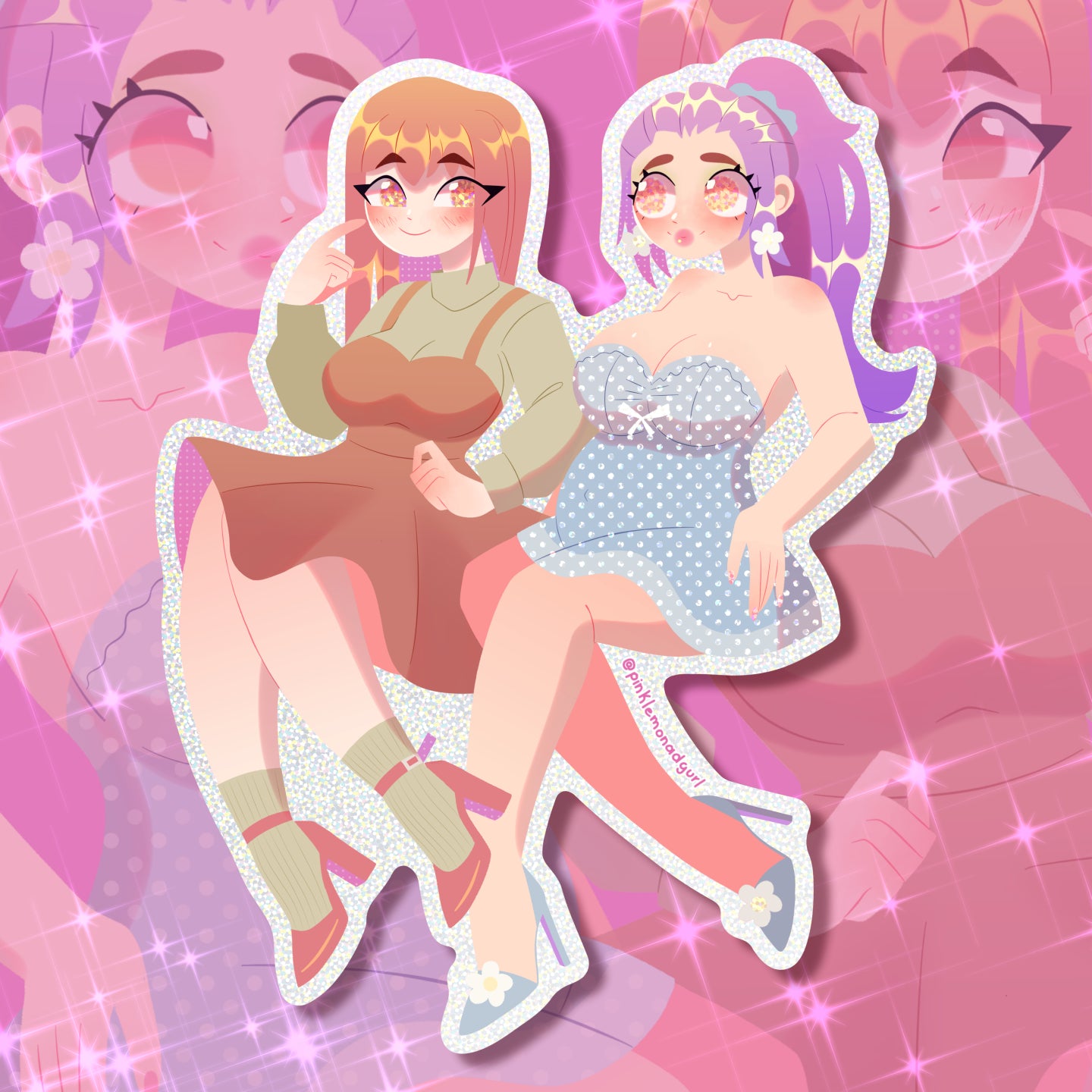 Guest Artist Sticker - Sarah & Ashley · Lovebirds