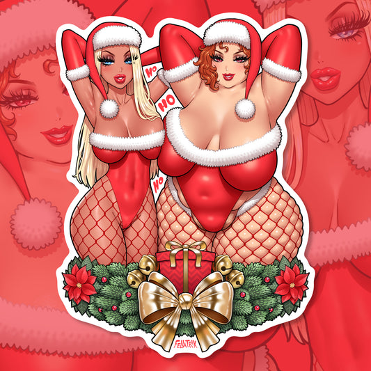 LIMITED Sticker - Brittany & Amber · Christmas Cuties