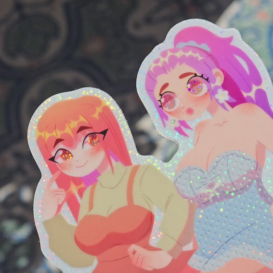 Guest Artist Sticker - Sarah & Ashley · Lovebirds